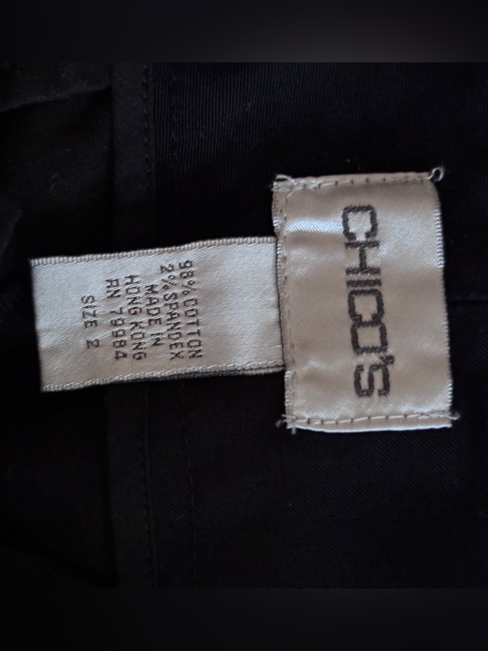 Chico's Black Bermuda Shorts-Tailored Mid-Length ~ Smart Casual, Minimalist Chic - Picture 3 of 4